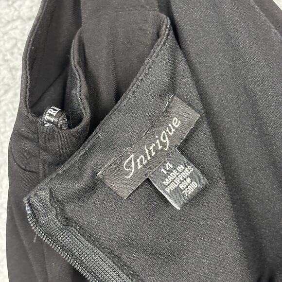 VTG Midi Babydoll Dress Empire Waist Women 14 Whimsigoth Holiday by Intrigue - Picture 6 of 15